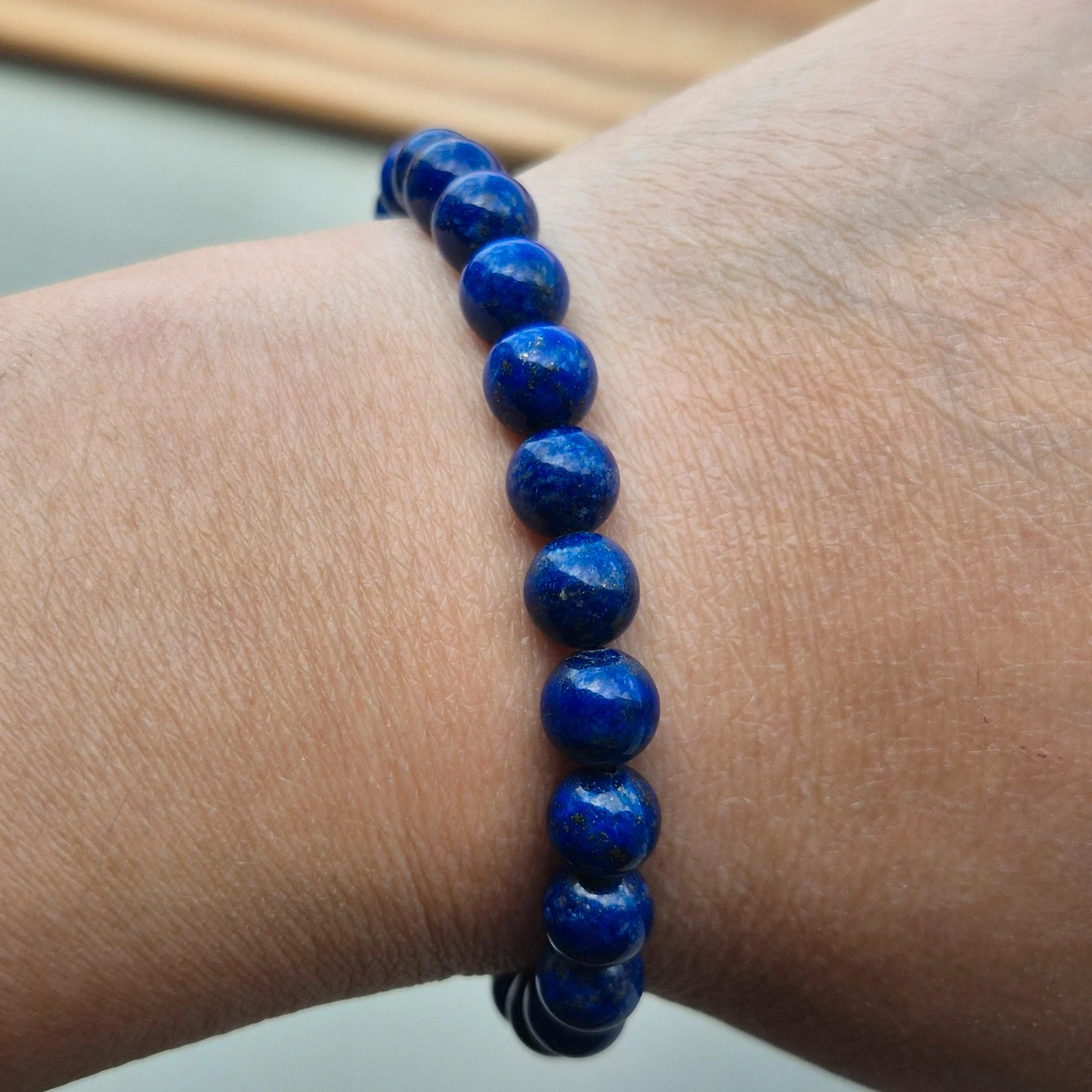 Natual Lapis Lazuli beaded bracelet – photo 10